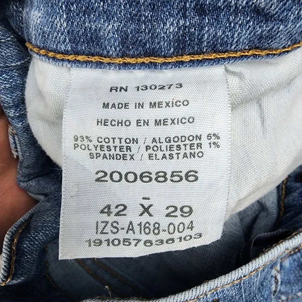 Lee‎ Classic Fit Jeans Mens 42x29 Light Blue Denim Straight Leg Pants